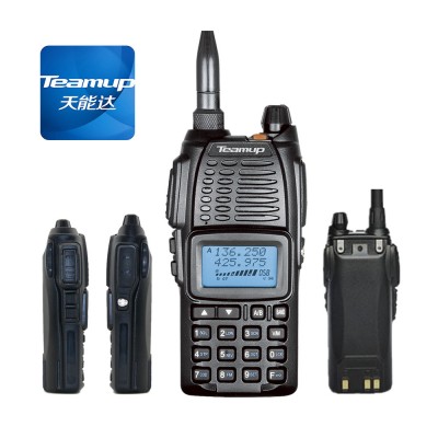 TOT VHF UHF dual band radio 5W long distance walkie talkie all mode FM transceiver for military frequency