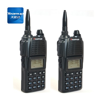 Teamup analog model dual band radio transmitter for 5KM long range talking with LCD display