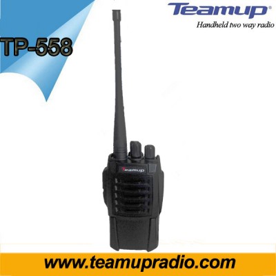 fm radio receiver Teamup TP-558 UHF radio 400-520MHz 16CH narrowband 5W handheld transceiver