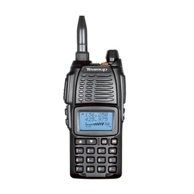 Teamup analog model dual band radio transmitter for 5KM long range talking with 3 color LCD display